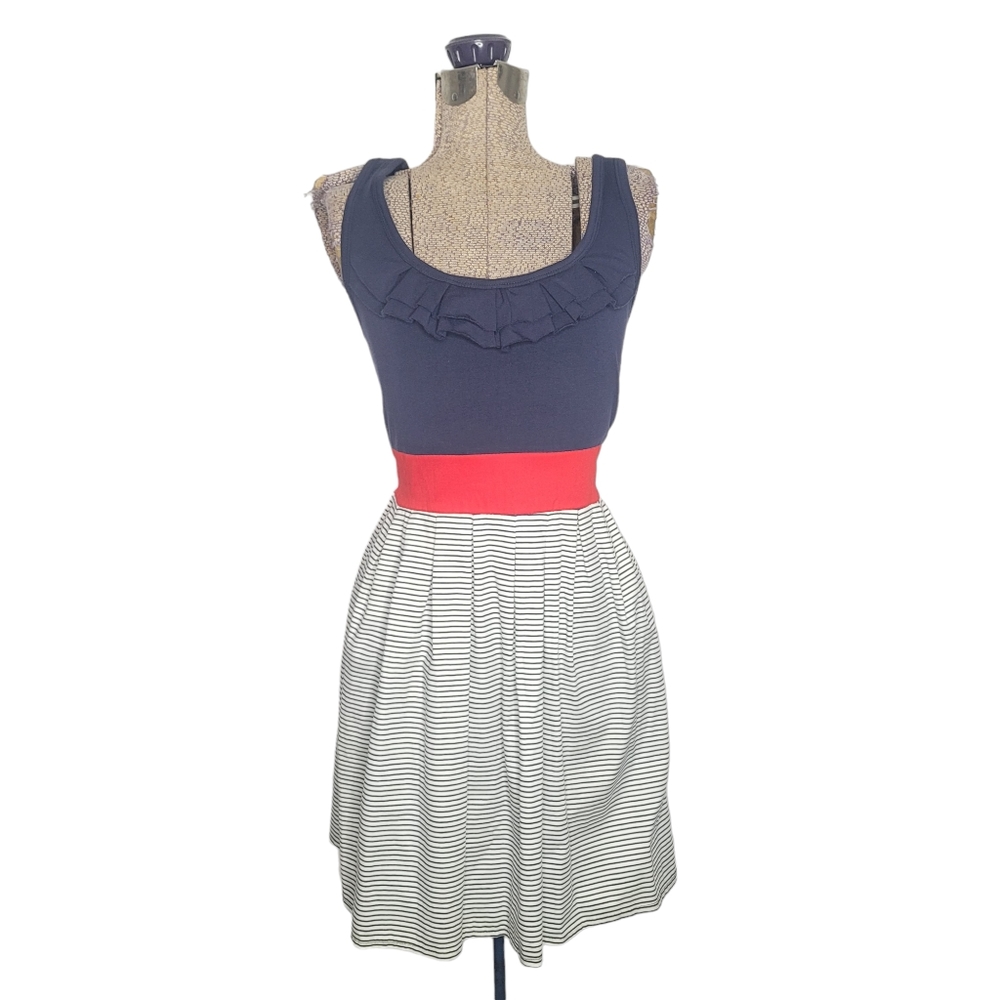Red blue and white Rockabilly style summer dress size medium
